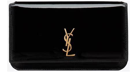 yves saint laurent handyhülle|SAINT LAURENT Cassandre Strap leather phone case .